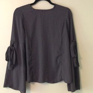 Polka Dotted Who What Wear Blouse